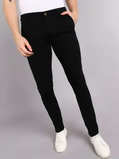 black fit jeans